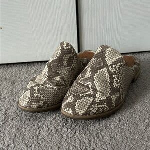 Eurosoft Faux Snake Skin Mules